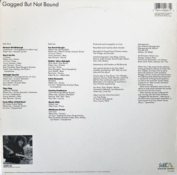 Albert Lee – Gagged But Not Bound LP vinyl record, image 2 of 6