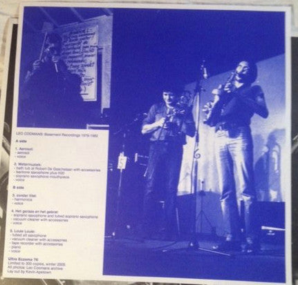 Leo Coomans – Basement Recordings 1978-1982 LP vinyl record, image 3 of 5
