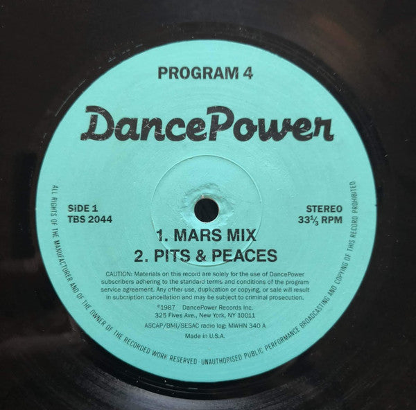 Various – Dance Power - Program 4 12" vinyl record, image 3 of 3