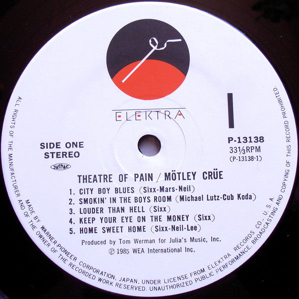 Mötley Crüe – Theatre Of Pain LP vinyl record, image 3 of 10