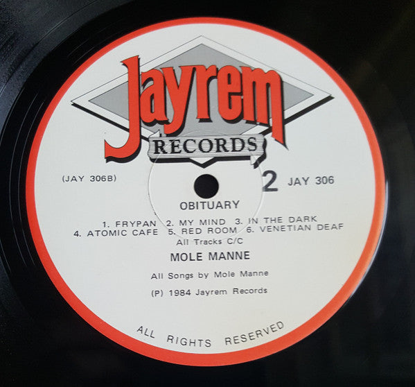 Mole Manne – Obituary LP vinyl record, image 4 of 4