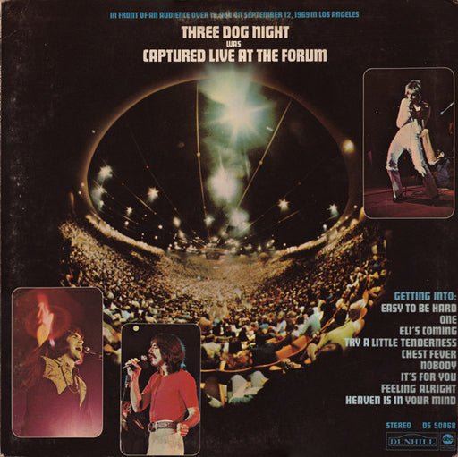Three Dog Night – Captured Live At The Forum LP vinyl record
