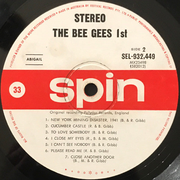 Bee Gees – 1st LP vinyl record, image 4 of 4