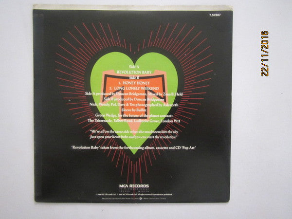 Transvision Vamp – Revolution Baby 7" vinyl record, image 2 of 3