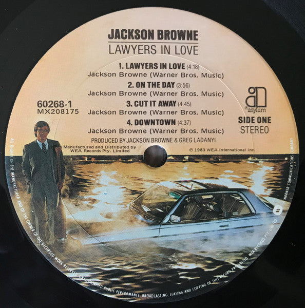 Jackson Browne – Lawyers In Love LP vinyl record, image 3 of 5