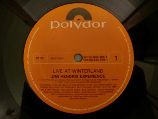 The Jimi Hendrix Experience – Live At Winterland (2xLP) LP vinyl record, image 5 of 8