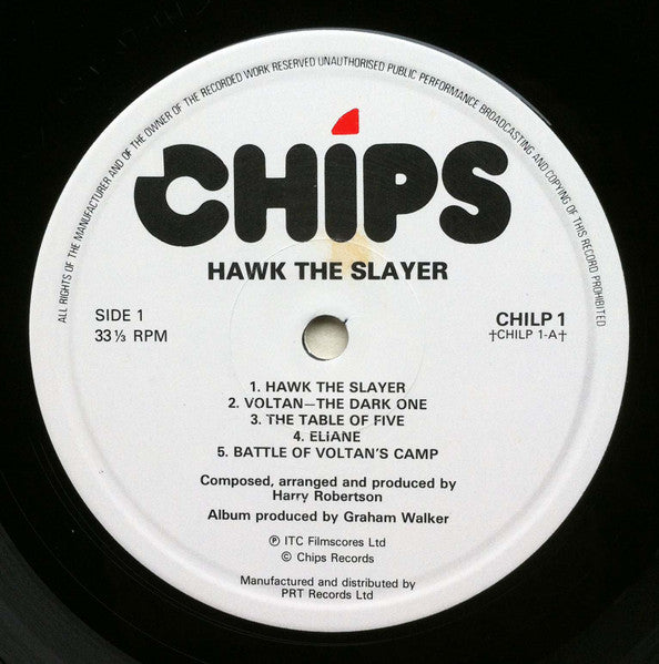 Harry Robertson – Hawk The Slayer LP vinyl record, image 3 of 4