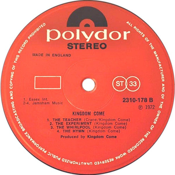 Arthur Brown's Kingdom Come – Kingdom Come LP vinyl record, image 4 of 4