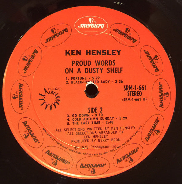 Ken Hensley – Proud Words On A Dusty Shelf LP vinyl record, image 7 of 9