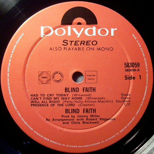 Blind Faith – Blind Faith LP vinyl record, image 3 of 4