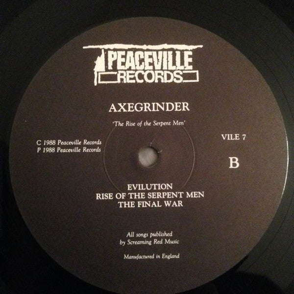 Axegrinder – The Rise Of The Serpent Men LP vinyl record, image 5 of 5