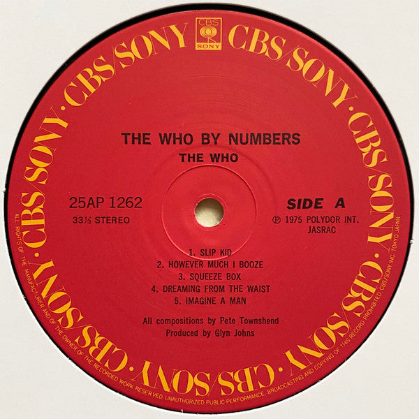 The Who – The Who By Numbers LP vinyl record, image 3 of 10