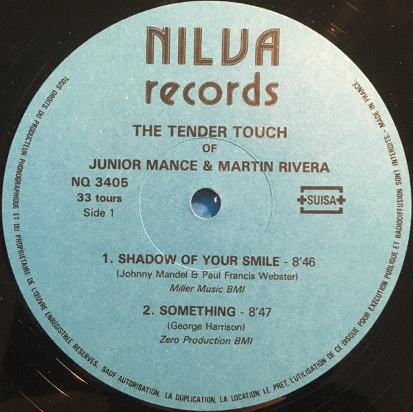 Junior Mance, Martin Rivera – The Tender Touch Of Junior Mance & Martin Rivera (Duo) LP vinyl record, image 3 of 5