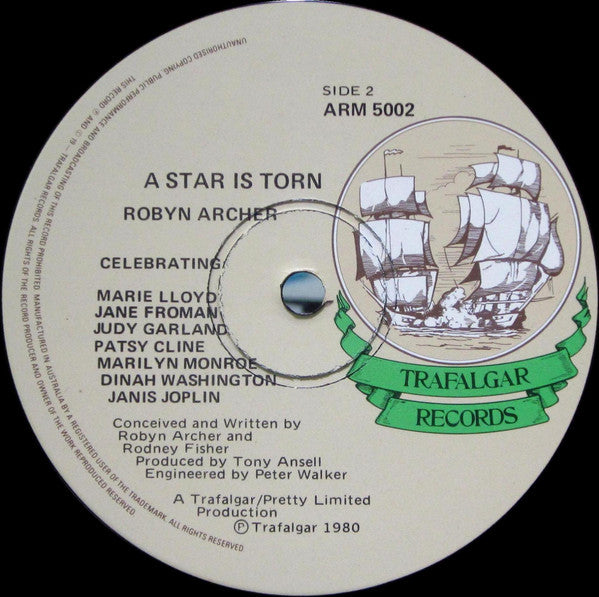 Robyn Archer – A Star Is Torn LP vinyl record, image 4 of 6