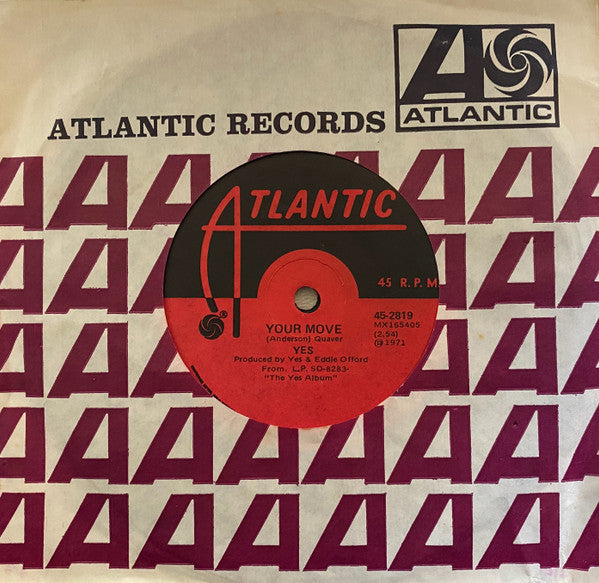 Yes – Your Move 7" vinyl record, image 3 of 3