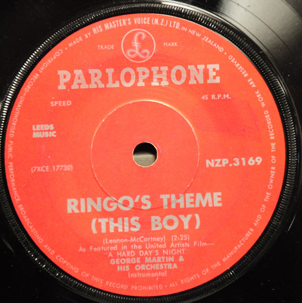 George Martin And His Orchestra – Ringo's Theme (This Boy) 7" vinyl record, image 1 of 4