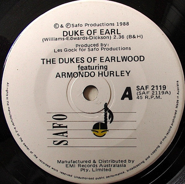 Dukes Of Earlwood – Duke Of Earl 7" vinyl record, image 3 of 4