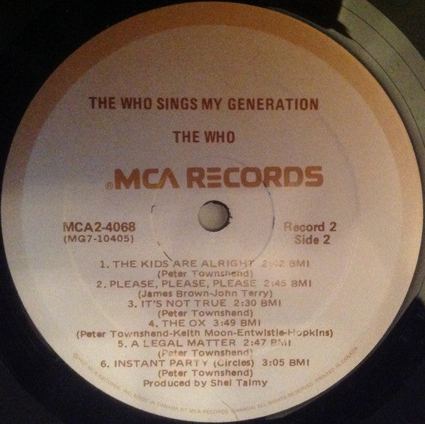 The Who – Magic Bus / The Who Sings My Generation LP vinyl record, image 8 of 8