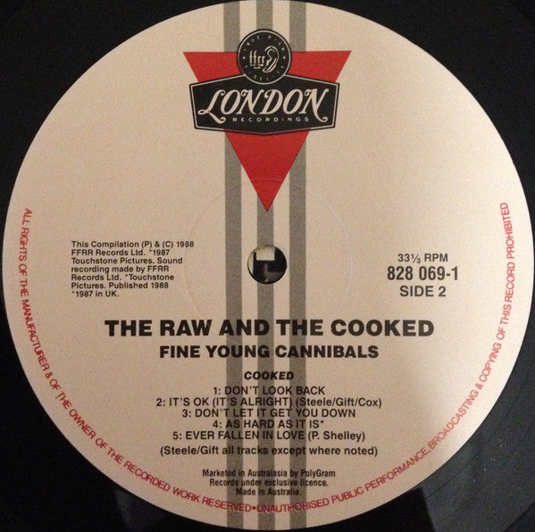 Fine Young Cannibals – The Raw & The Cooked LP vinyl record, image 4 of 6