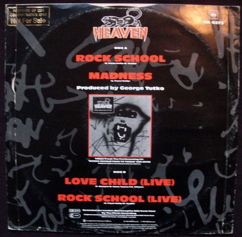 Heaven – Rock School 12" vinyl record, image 2 of 4