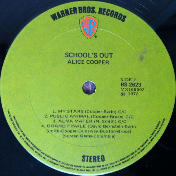 Alice Cooper – School's Out LP vinyl record, image 4 of 4
