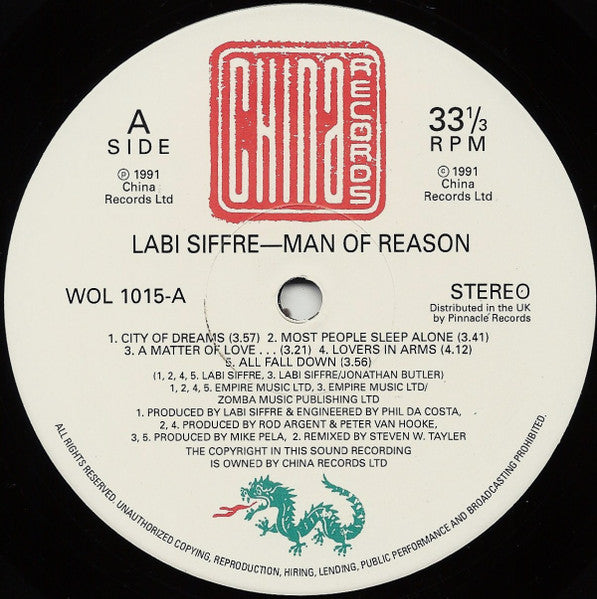 Labi Siffre – Man Of Reason LP vinyl record, image 3 of 6