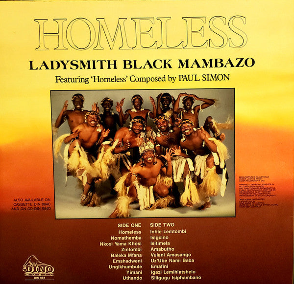 Ladysmith Black Mambazo – Homeless LP vinyl record, image 2 of 4