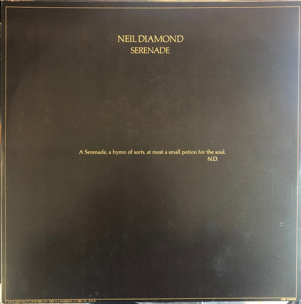 Neil Diamond – Serenade LP vinyl record, image 5 of 6