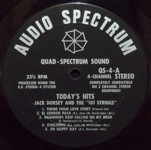101 Strings, Jack Dorsey – Today's Hits LP vinyl record, image 4 of 5