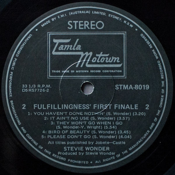 Stevie Wonder – Fulfillingness' First Finale LP vinyl record, image 5 of 6