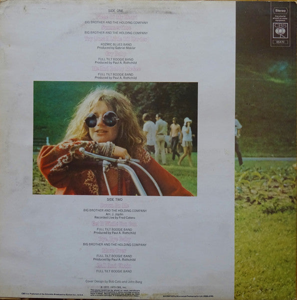 Janis Joplin – Janis Joplin's Greatest Hits LP vinyl record, image 2 of 6