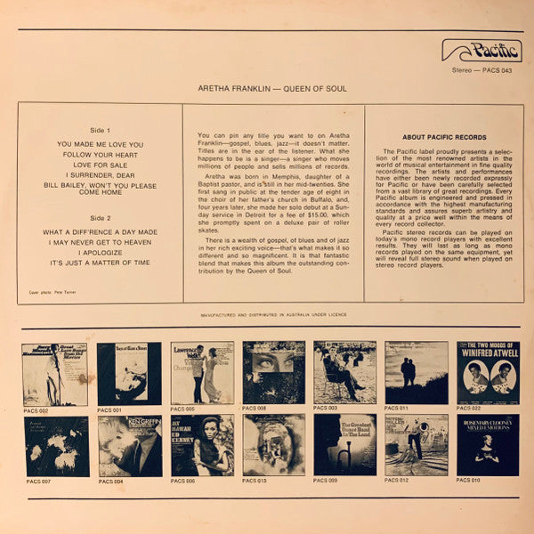Aretha Franklin – Queen Of Soul LP vinyl record, image 2 of 4