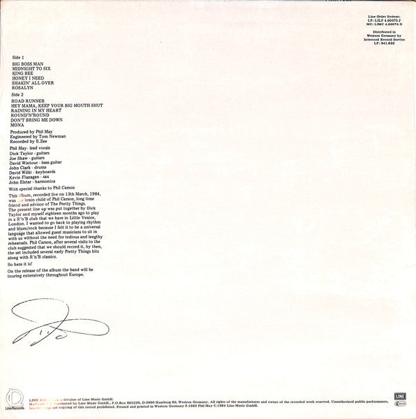 The Pretty Things – Live At The Heartbreak Hotel LP vinyl record, image 2 of 3