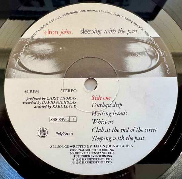 Elton John – Sleeping With The Past LP vinyl record, image 3 of 6
