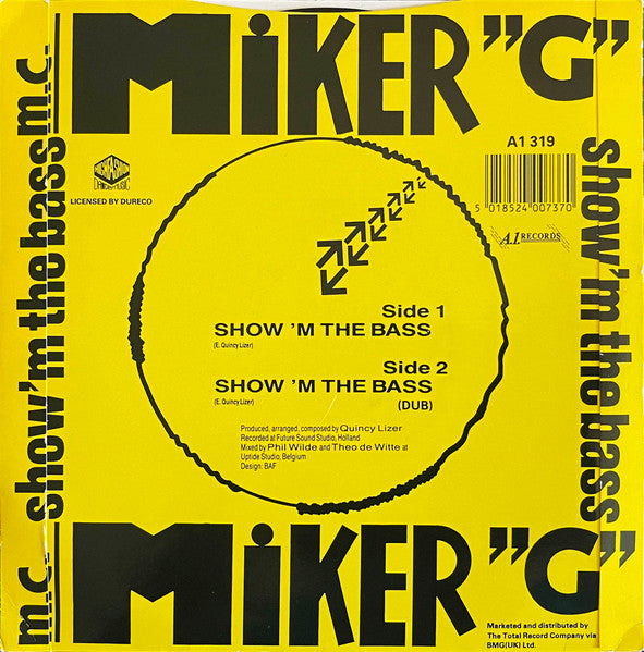 MC Miker G – Show 'M The Bass 7" vinyl record, image 2 of 4