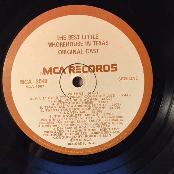 Carol Hall, "The Best Little Whorehouse In Texas" Cast – The Best Little Whorehouse In Texas LP vinyl record, image 5 of 7
