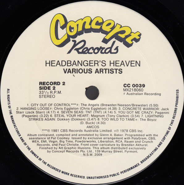 Various – Headbanger's Heaven (2xLP) LP vinyl record, image 6 of 7