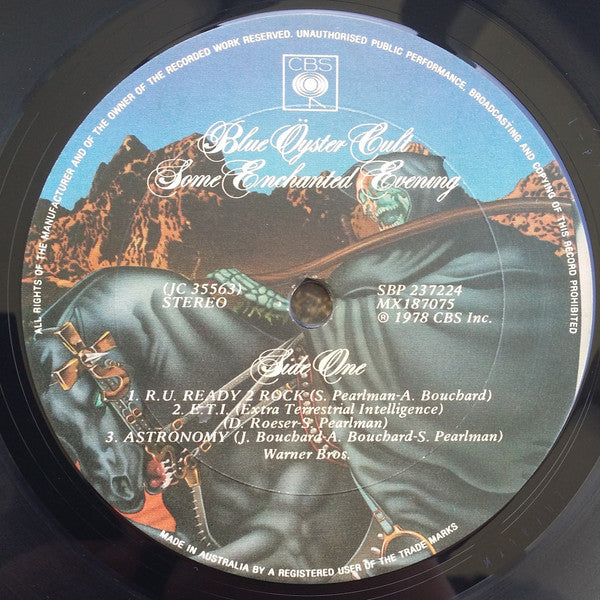Blue Öyster Cult – Some Enchanted Evening LP vinyl record, image 3 of 4