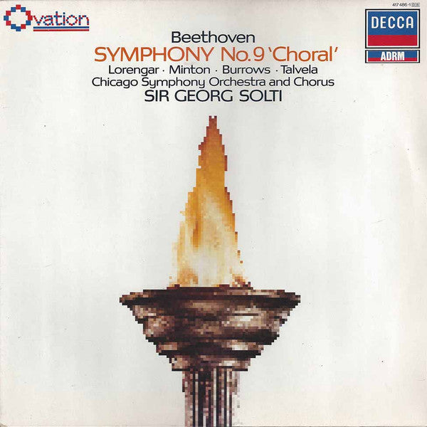 Ludwig van Beethoven, Pilar Lorengar, Yvonne Minton, Stuart Burrows, Martti Talvela, Chicago Symphony Orchestra, Chicago Symphony Chorus, Georg Solti – Symphony No. 9 Opus 125 'Choral' LP vinyl record, image 1 of 4