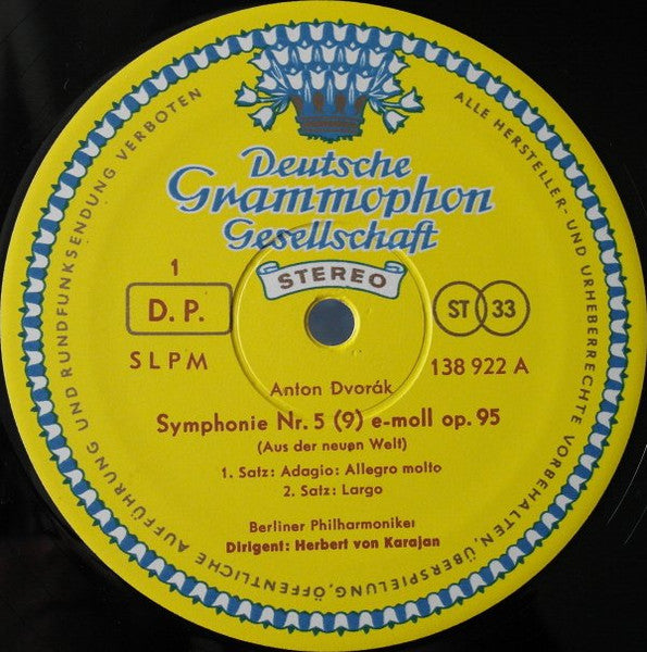 Antonín Dvořák, Berliner Philharmoniker, Herbert von Karajan – Symphonie »Aus Der Neuen Welt« LP vinyl record, image 3 of 4