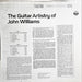 John Williams, Johann Sebastian Bach, Johann Sebastian Bach – The Guitar Artistry Of John Williams: Bach Suites No. 1 In G Major · Suite No. 3 In C Major LP vinyl record, image 2 of 4