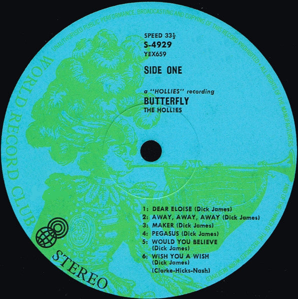 The Hollies – Butterfly LP vinyl record, image 3 of 6