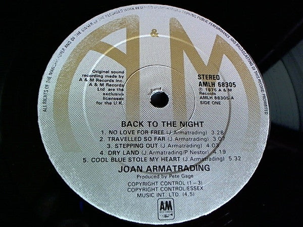 Joan Armatrading – Back To The Night LP vinyl record, image 2 of 4