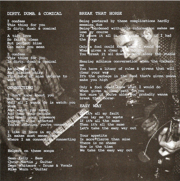 Unnatural Helpers – Dirty, Dumb & Comical 7" vinyl record, image 4 of 5
