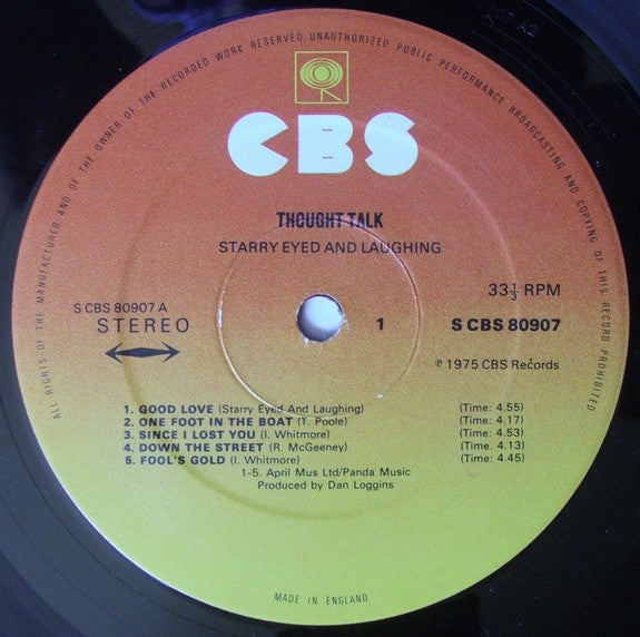 Starry Eyed And Laughing – Thought Talk LP vinyl record, image 3 of 4
