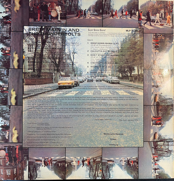 Brett Marvin & The Thunderbolts – Brett Marvin And The Thunderbolts LP vinyl record, image 2 of 4