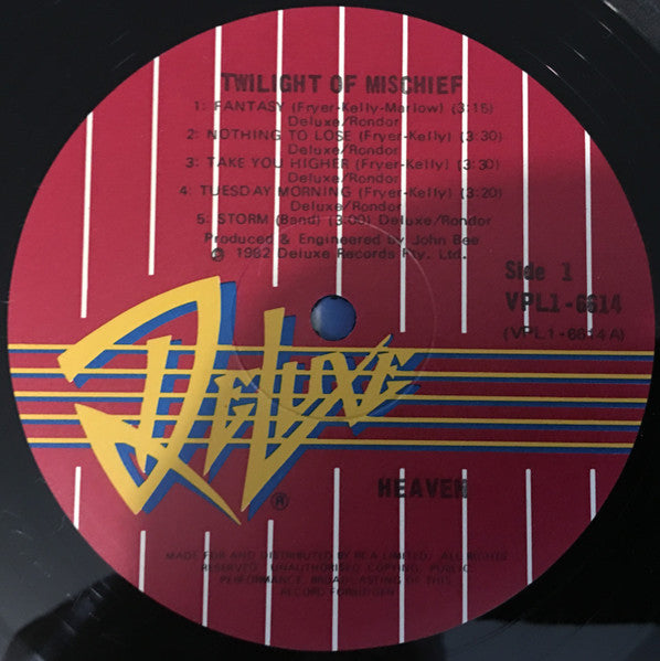 Heaven – Twilight Of Mischief LP vinyl record, image 4 of 5