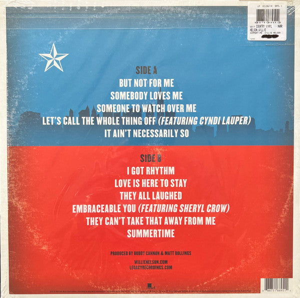 Willie Nelson – Summertime: Willie Nelson Sings Gershwin LP vinyl record, image 2 of 3