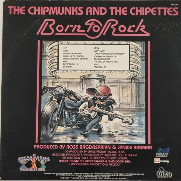 The Chipmunks, The Chipettes – Born To Rock LP vinyl record, image 2 of 4