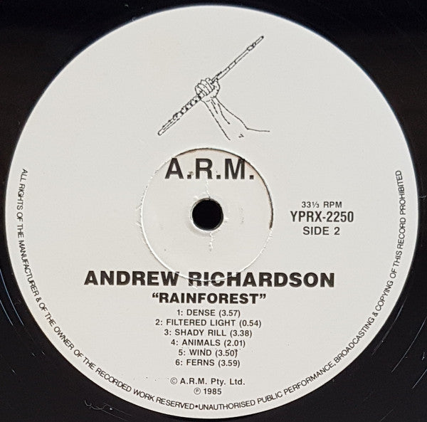Andrew Richardson – Rainforest LP vinyl record, image 4 of 5